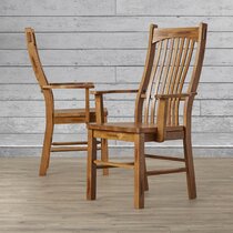 Oak dining room chairs with online arms